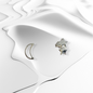 925 Sterling Silver Stud Earrings *Silver Moon & Star Earrings