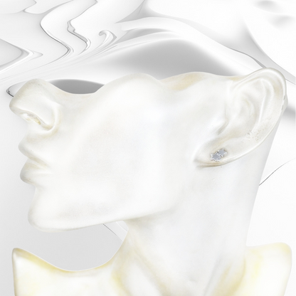 925 Sterling Silver Stud Earrings *Silver Moon & Star Earrings