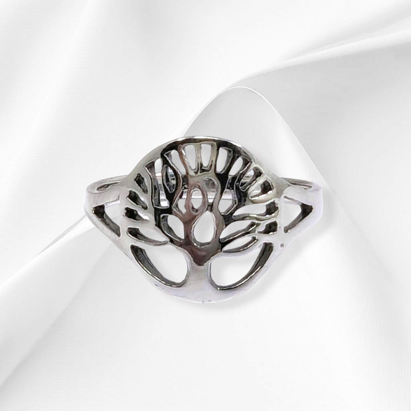 925 Sterling Silver Women's  Ring *Tree of Life Plain Silver Ring