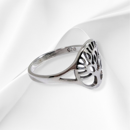 925 Sterling Silver Women's  Ring *Tree of Life Plain Silver Ring