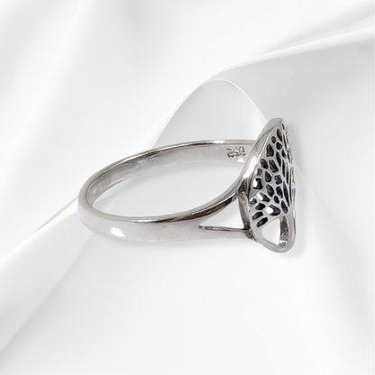 925 Sterling Silver Women's  Ring *Tree of Life Plain Silver Ring
