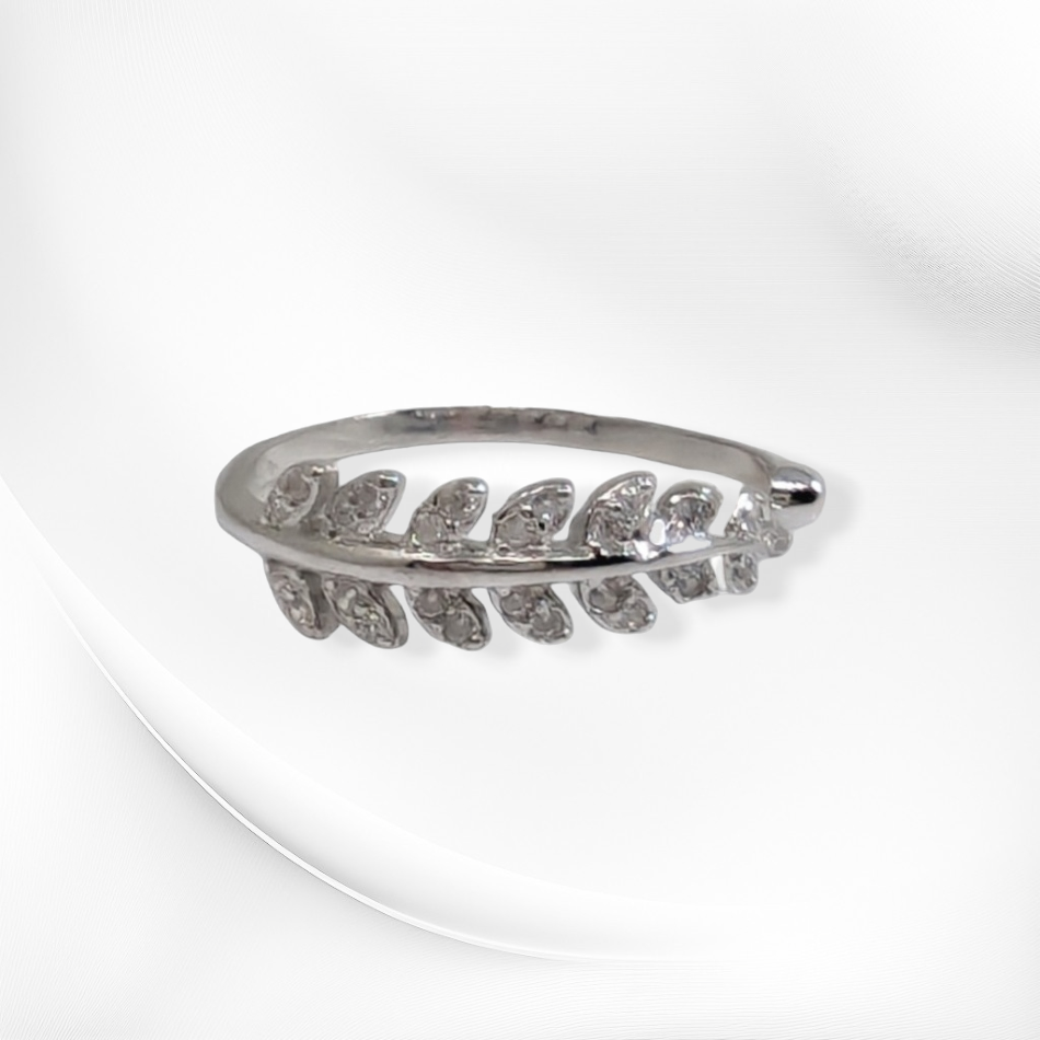 925 Sterling Silver Women's Ring with Cubic Zirconia Crystals