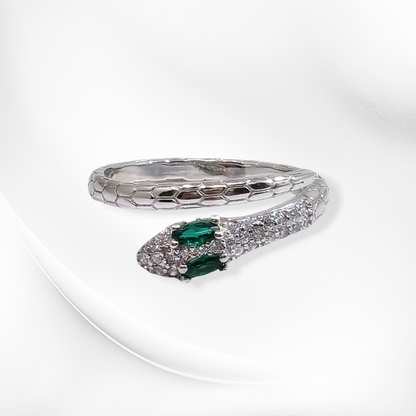 925 Sterling Silver Women's Ring with Cubic Zirconia Crystals