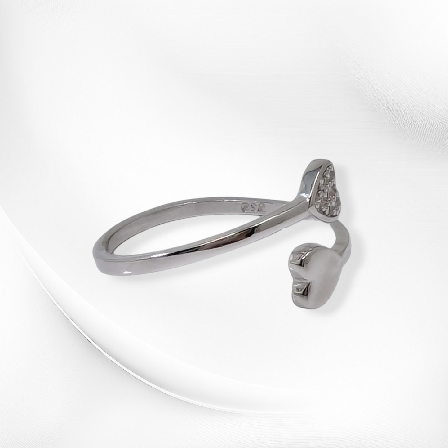 925 Sterling Silver Women's Ring with Cubic Zirconia Crystals