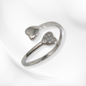 925 Sterling Silver Women's Ring with Cubic Zirconia Crystals