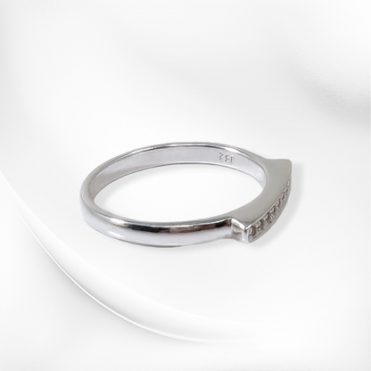 925 Sterling Silver Women's Ring with Cubic Zirconia Crystals