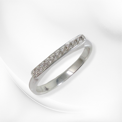 925 Sterling Silver Women's Ring with Cubic Zirconia Crystals