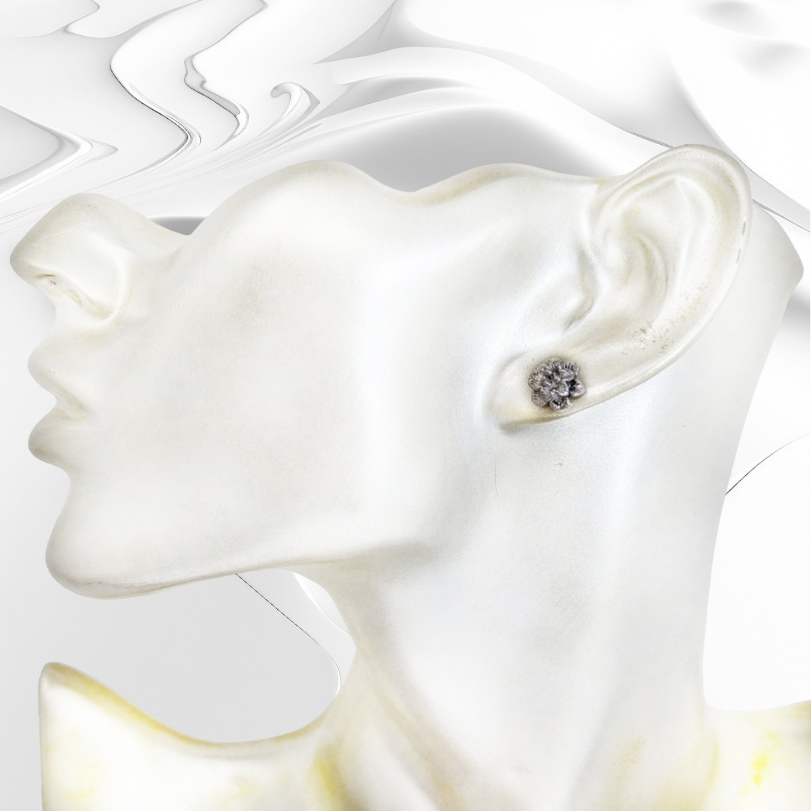 925 Sterling Silver Stud Earrings *Flowers Stud Earrings