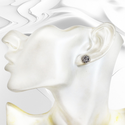 925 Sterling Silver Stud Earrings *Flowers Stud Earrings