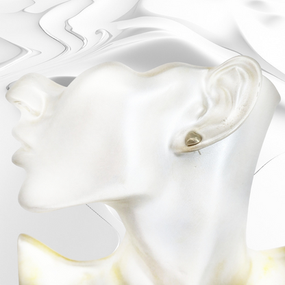 925 Sterling Silver Stud Earrings, 14K Gold plated