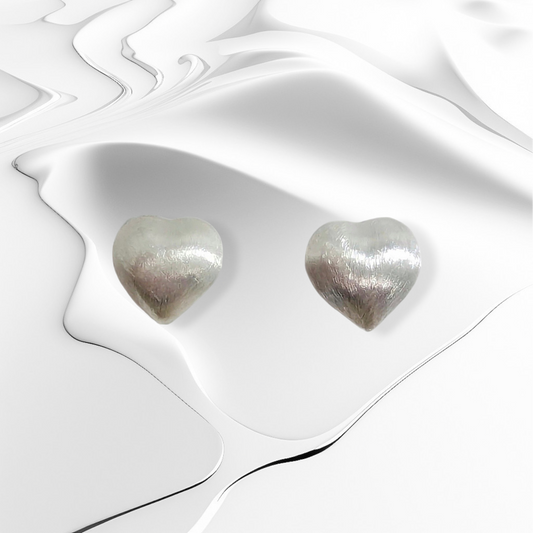 925 Sterling Silver Stud Earrings *Silver Heart Stud Earrings