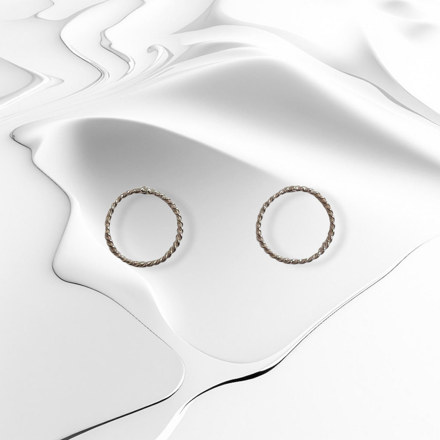 925 Sterling Silver Stud Earrings *Silver Circle Stud Earrings