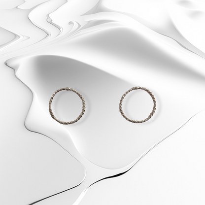 925 Sterling Silver Stud Earrings *Silver Circle Stud Earrings