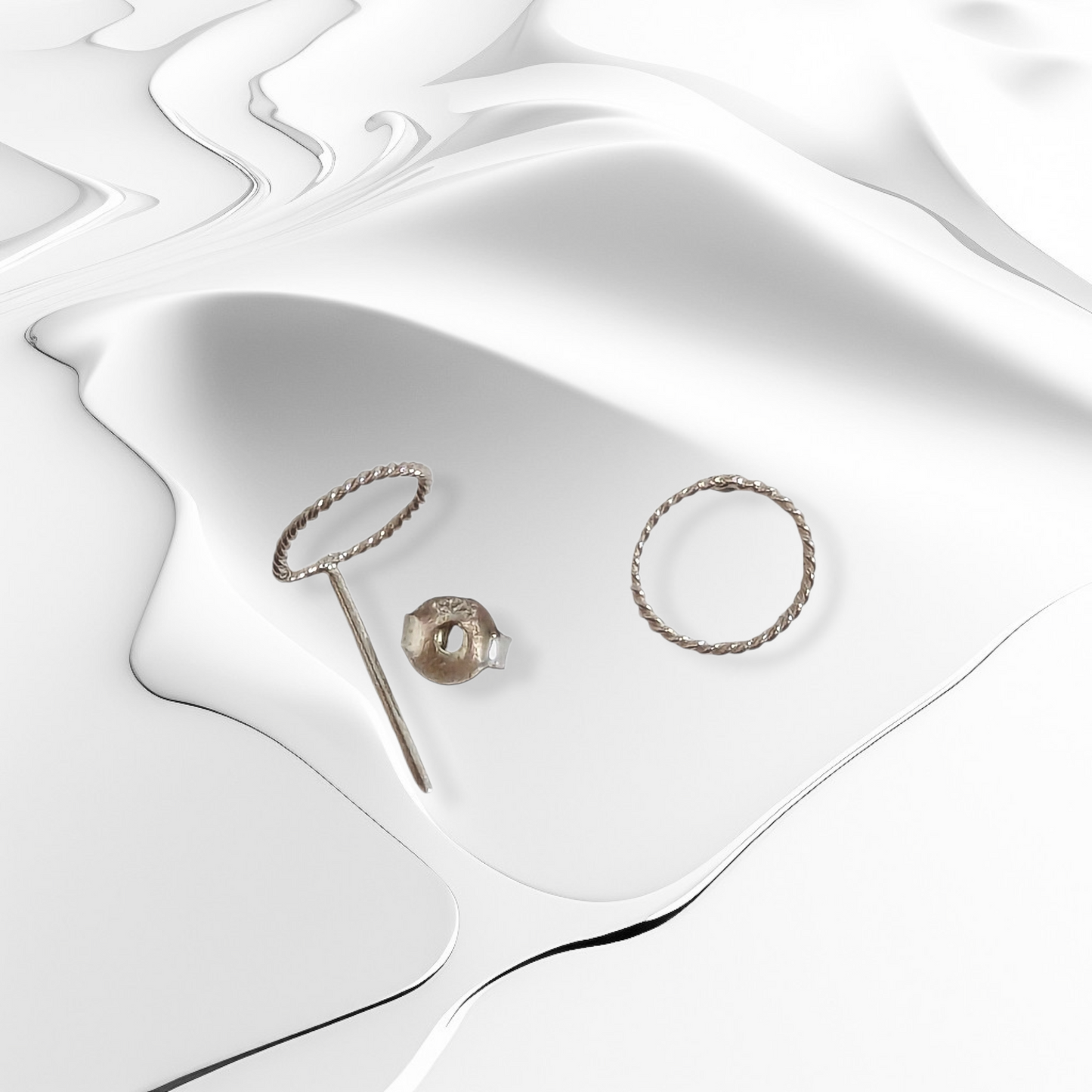 925 Sterling Silver Stud Earrings *Silver Circle Stud Earrings