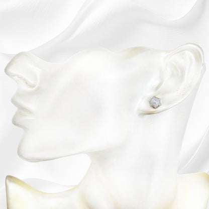 925 Sterling Silver Stud Earrings with Authentic Freshwater Pearls