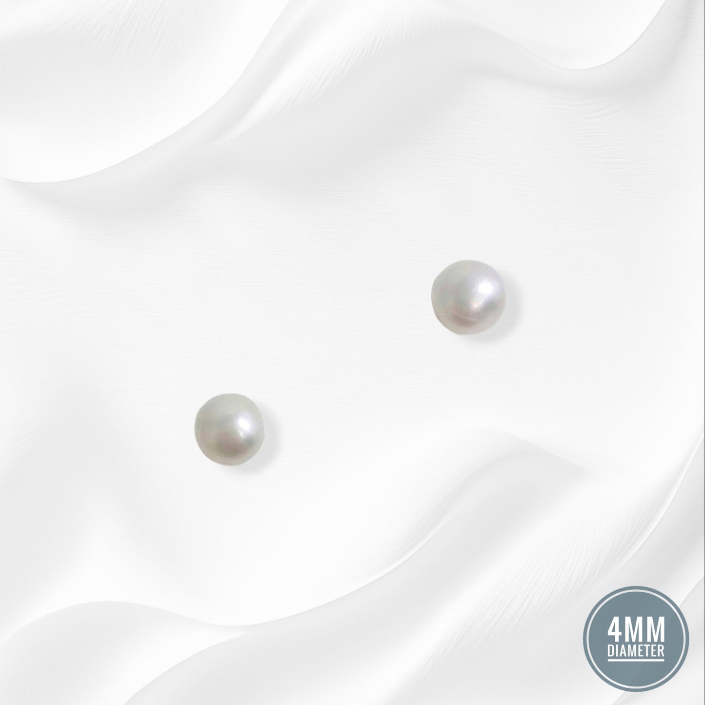 925 Sterling Silver Stud Earrings with Freshwater Pearls