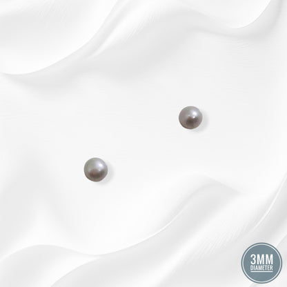 925 Sterling Silver Stud Earrings with Freshwater Pearls