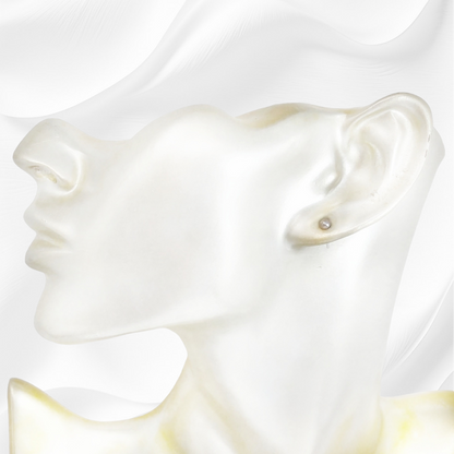 925 Sterling Silver Stud Earrings with Authentic Freshwater Pearls