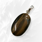 Authentic Tigers Eye Gemstone and 925 Sterling Silver Women's Pendant