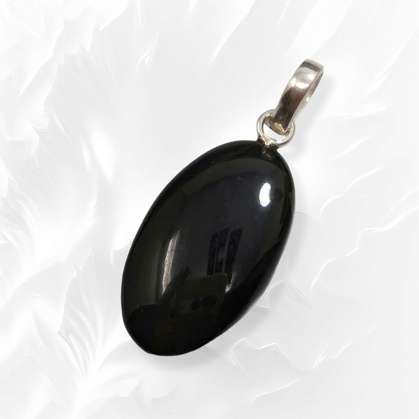 Authentic Botswana Agate Gemstone and 925 Sterling Silver Women's Pendant