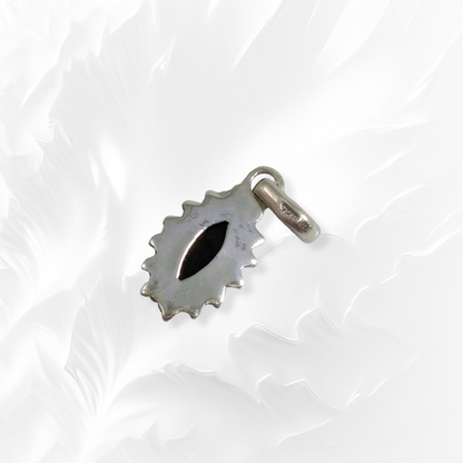 925 Sterling Silver Pendant With Authentic Black Onyx Gemstone