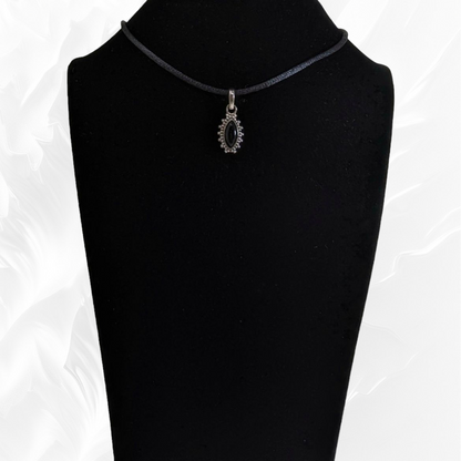 925 Sterling Silver Pendant With Authentic Black Onyx Gemstone