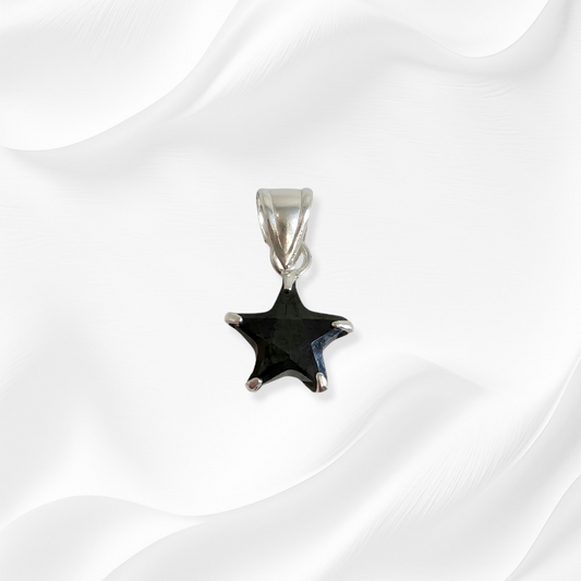 925 Sterling Silver Women Pendant With Cubic Zirconia Crystals *Star Pendant