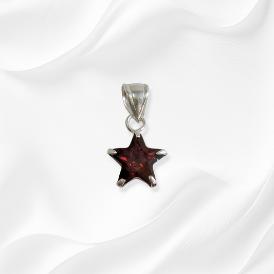 925 Sterling Silver Women Pendant With Cubic Zirconia Crystals *Star Pendant
