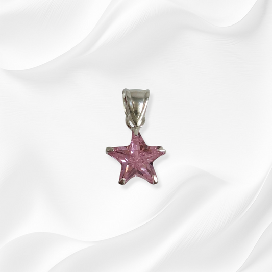 925 Sterling Silver Women Pendant With Cubic Zirconia Crystals *Star Pendant