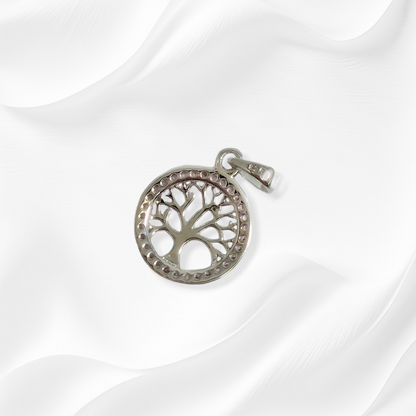 925 Sterling Silver Women Pendant With Cubic Zirconia Crystals *Tree of Life Pendant