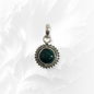925 Sterling Silver Women Pendant With Authentic Malachite Gemstone
