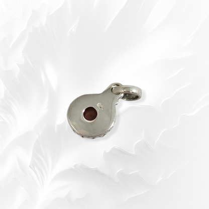 925 Sterling Silver Women Pendant With Authentic Carnelian Gemstone
