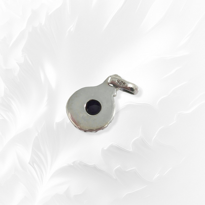 925 Sterling Silver Women Pendant With Authentic Red Garnet Gemstone