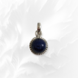 925 Sterling Silver Women Pendant With Authentic Lapis Lazuli Gemstone