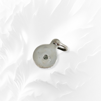 925 Sterling Silver Women Pendant With Authentic Rainbow Moonstone