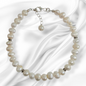 Authentic Freshwater Pearls with 925 Sterling Silver Women's Beads Bracelet
