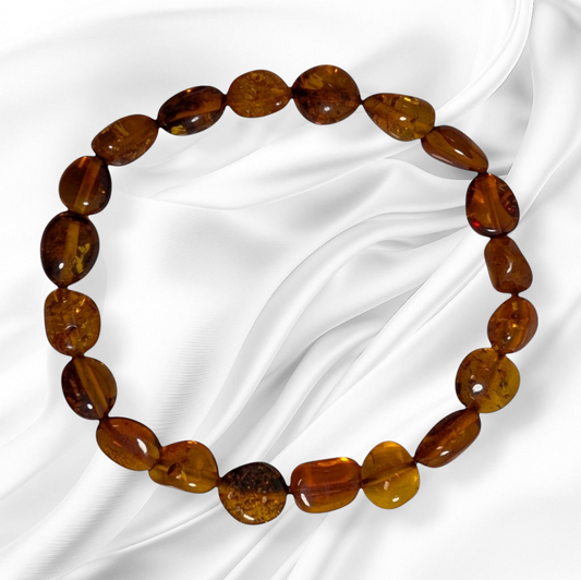 Genuine Baltic Amber Women's Stretch Bracelet