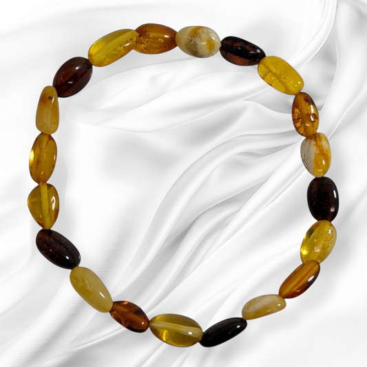 Genuine Baltic Amber Women's Stretch Bracelet
