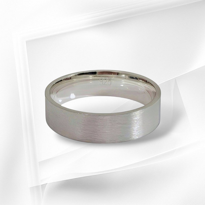 925 Sterling Silver Men's Band Ring *Wedding Band Ring